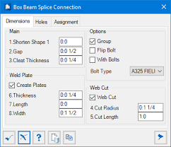 box beam splice connection