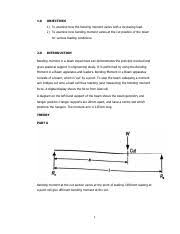 shear force in a beam experiment