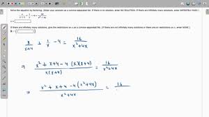 Solved Solve The Equation By Factoring