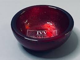 Ivv Italian Handmade Glass Bowl 9cm Red