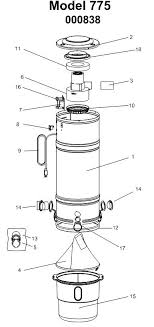 beam model 775 centralvacuumdirect com