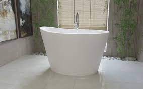 Aquatica True Ofuro Freestanding Stone Japanese Soaking Bathtub White