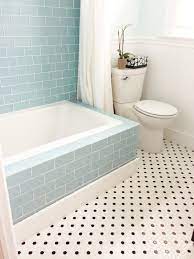 Baths Tiled In Beautiful Sea Glass Blue