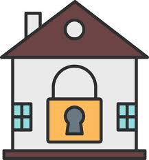 Locked House Vector Art Icons And