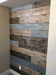 Shiplap Wall Finished In Three Stains