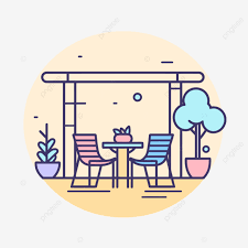 In The Style Of Colorful Gardens Vector