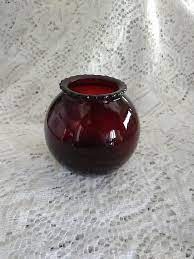 A Royal Ruby Red Anchor Hocking Glass