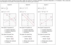 For Each System Of Linear Equations