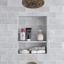 Tiled Shower Shelf Design Ideas