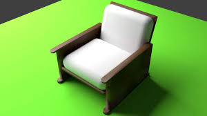 Single Seater Sofa 4 3d Model By