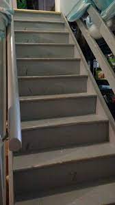 Painting A Runner On The Basement Stairs