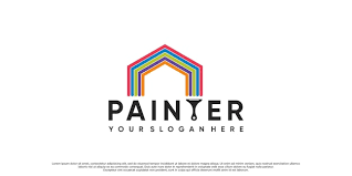 Premium Vector Painter Icon Logo