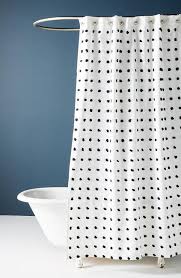 Tufted Polka Dots Shower Curtain