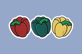 Green Red Yellow Bell Pepper Vegetables