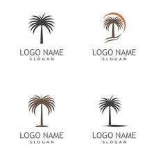 Date Palm Tree Vector Art Icons And