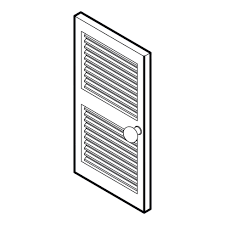 Horizontal Vent Icon Outline Style