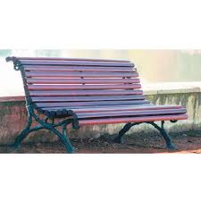 Classic Cast Iron And Wooden Bench Seat