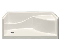 Drain Shower Base In Biscuit