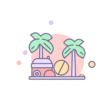 Beach Icon Vector Png Vector Psd And