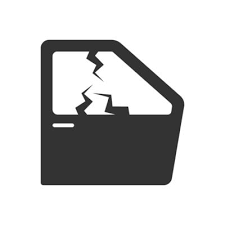 Broken Car Door Glass Icon