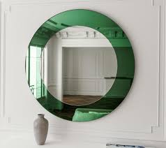 Deco Green Mirror Art Deco Style