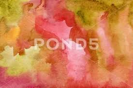 Pink Red Green Watercolor Background