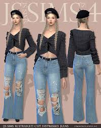js sims 4 straight cut distressed