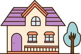 House Icon Vector Colorful Cute House