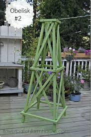 Build A Wood Garden Obelisk Flower