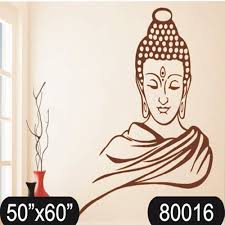 Lord Buddha Reusable Large Wall Stencil