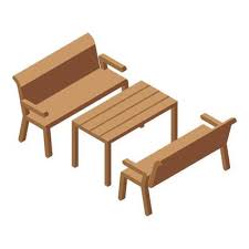 Outdoor Furniture Vector Art Icons