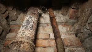 There Are Plastic Sewer Pipes Leaking