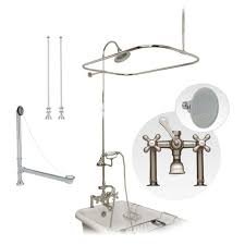 Clawfoot Tub Rim Mount Shower Enclosure