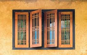 Brown Designer Wooden Window Polished