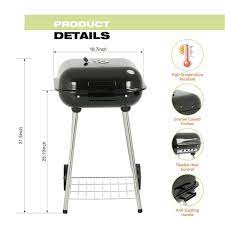 Master Cook 18 In Square Charcoal Grill