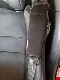 Trd Seat Belt Shoulder Pad Set Red