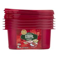 Holiday Storage Containers Lids 64 Oz