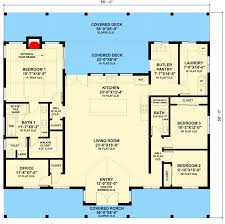 1 Story Modern Farmhouse Plan With 3