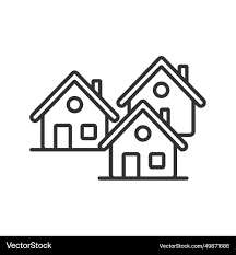 Design Village Building Vector Image