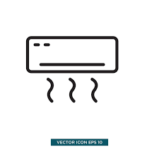Air Conditioner Icon Vector Template