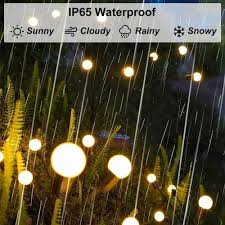 Solar Powered Firefly Lights Waterproof