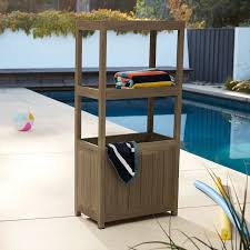 Portside Outdoor Towel Storage West Elm