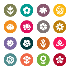 100 000 Spring Flower Icon Vector