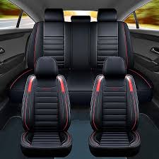 5 Seats Car Seat Covers Universal Pu