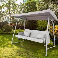 3 Seater Metal Patio Swing Chair
