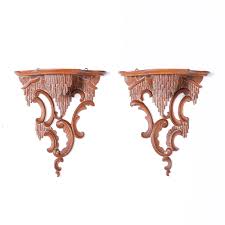 Carved Wood Wall Brackets