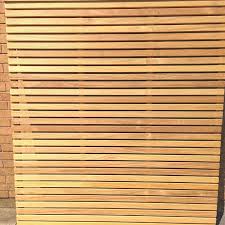 Slatted Iroko Fence Panels Premium