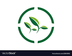 Plantation Garden Tea Logo Icon Royalty