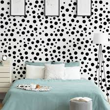 Polka Dots Wall Decals Black Circle