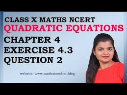 Ex 4 3 Q2 Ncert Maths Class 10th